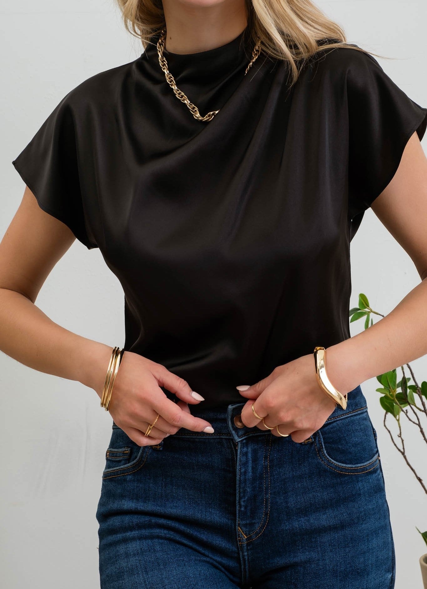 Urszula Satin Top