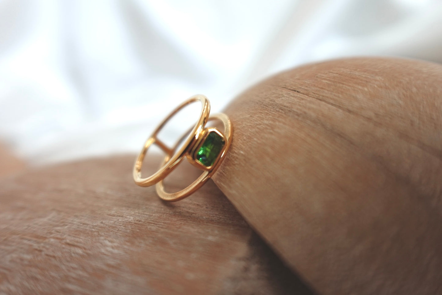 Green Zicon Ring