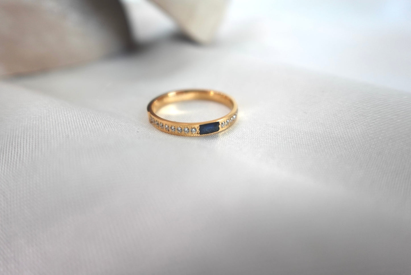 Blue Zircon Ring