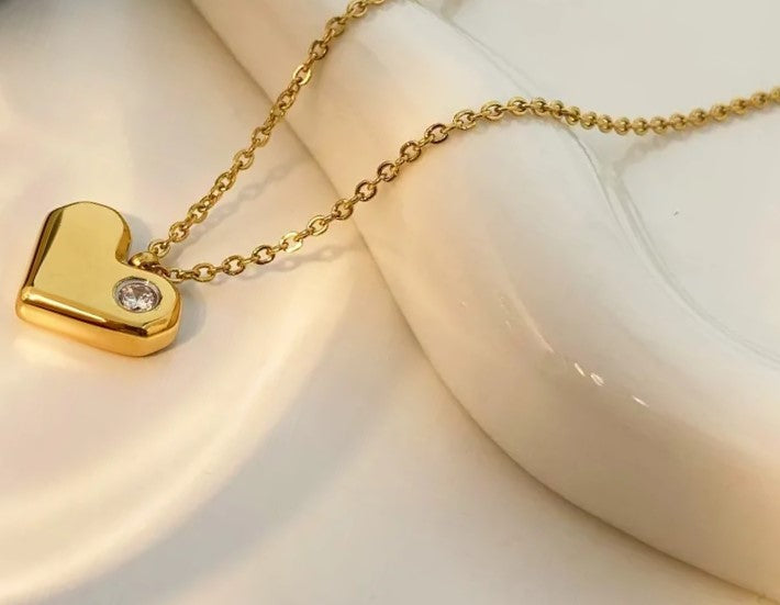 Zircon Heart Pendent