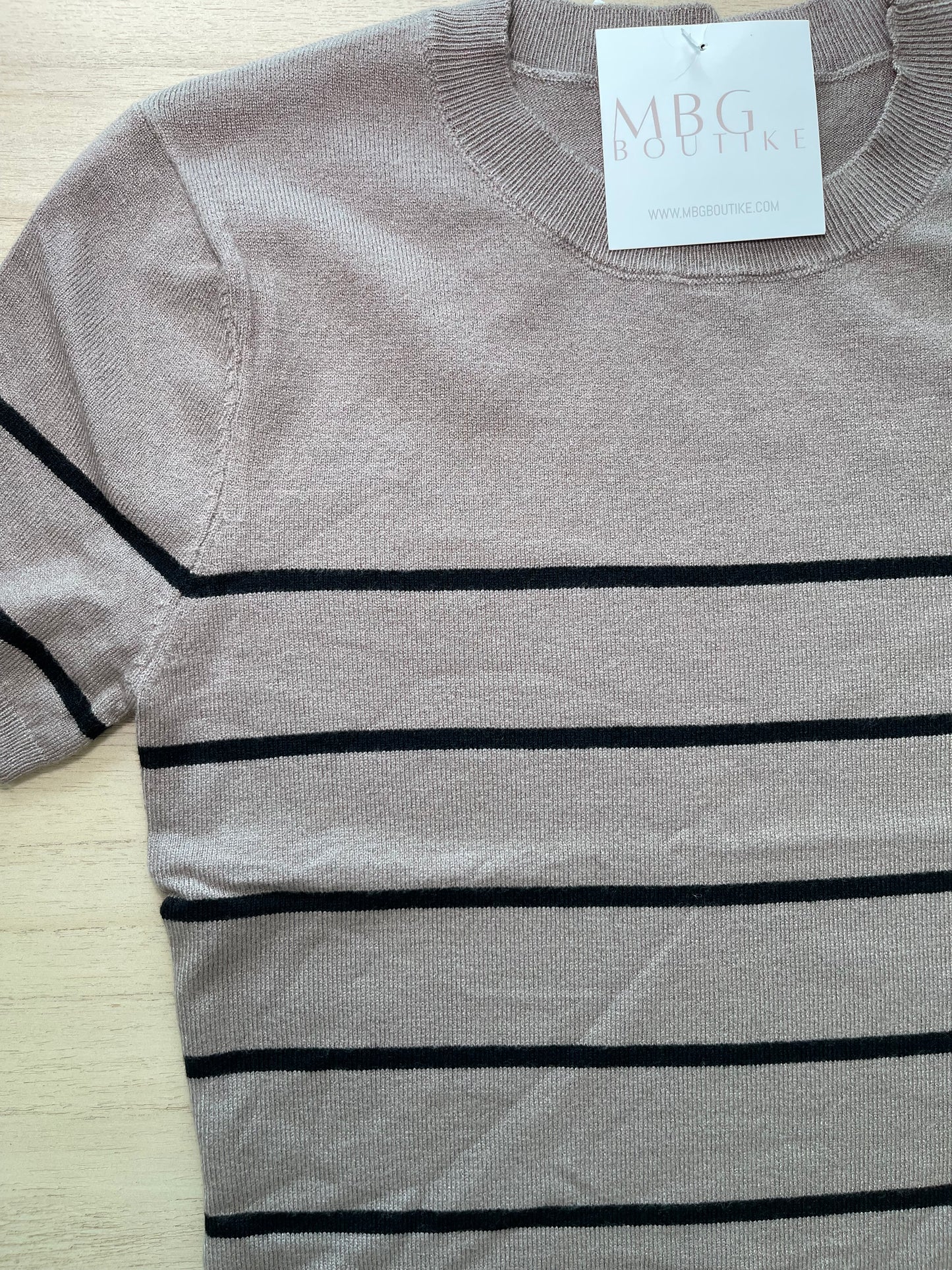 Violet Stripe Top