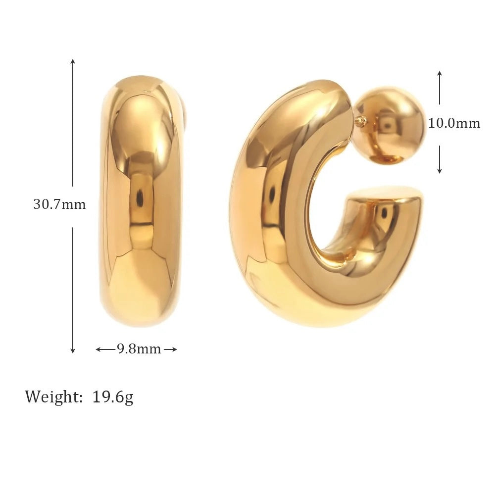 Nelly C-Shaped Earrings