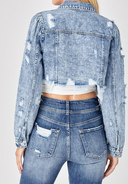 Sally Crop Denim Jacket