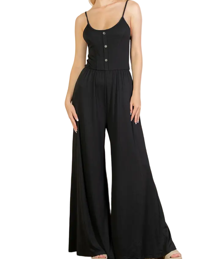 Alina Black Jumpsuit