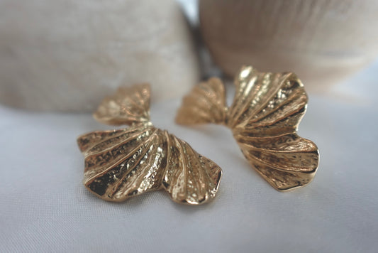 Ginkgo Leaf Earrings