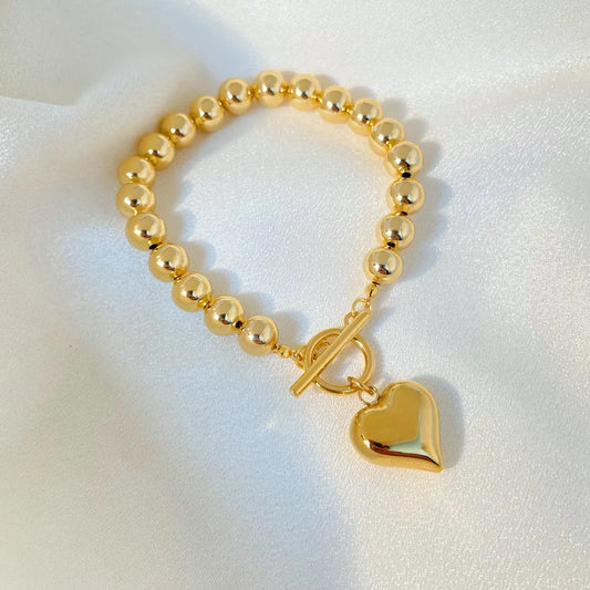 Heart Pendent Bracelet