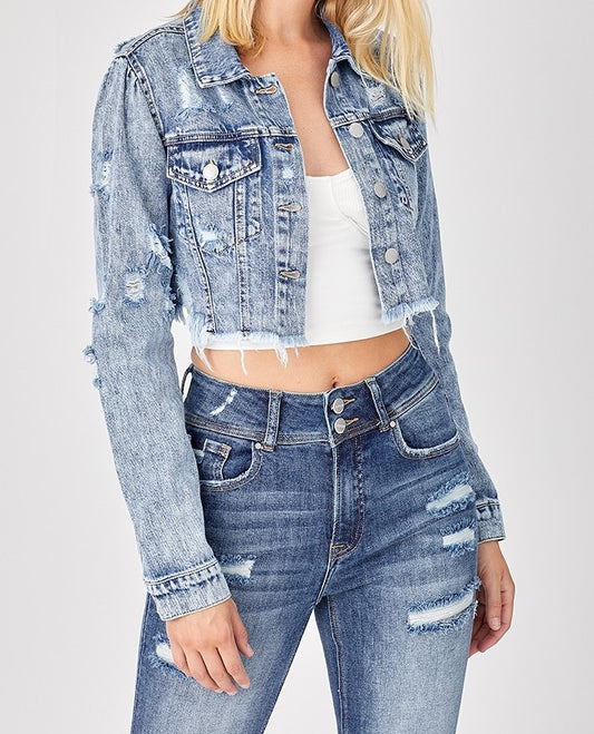 Sally Crop Denim Jacket